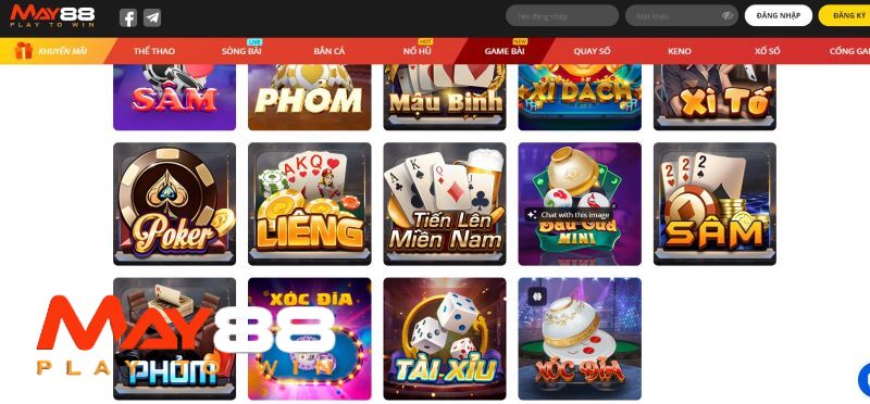 May88 sở hữu kho game bài đa dạng