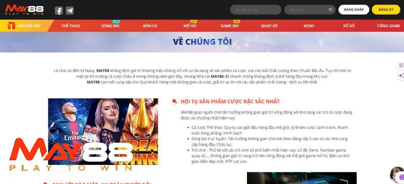 May88 hoạt động theo giấy phép hợp pháp, minh bạch về pháp lý.