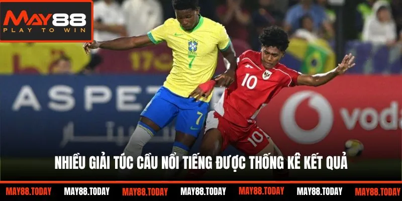 Nhiều giải túc cầu nổi tiếng được thống kê kết quả